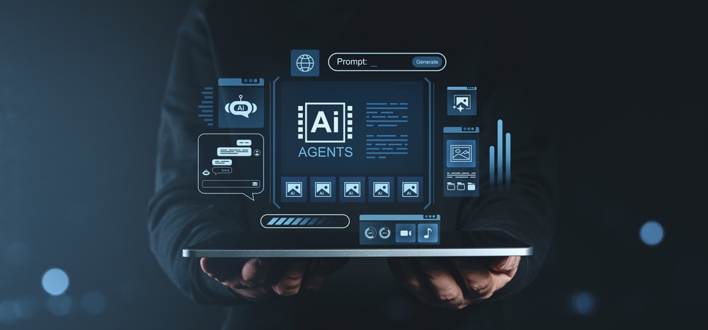 ai,agent,technology,interface,projected,above,a,tablet,,held,by